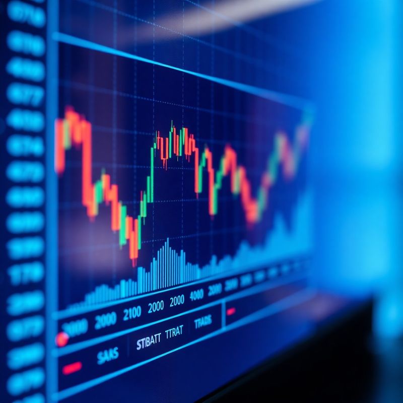 Financijski zaslon s prikazom ETF indeksa